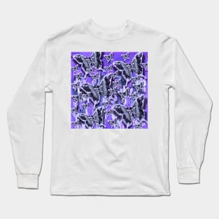 Butterfly Purple Swarm Long Sleeve T-Shirt